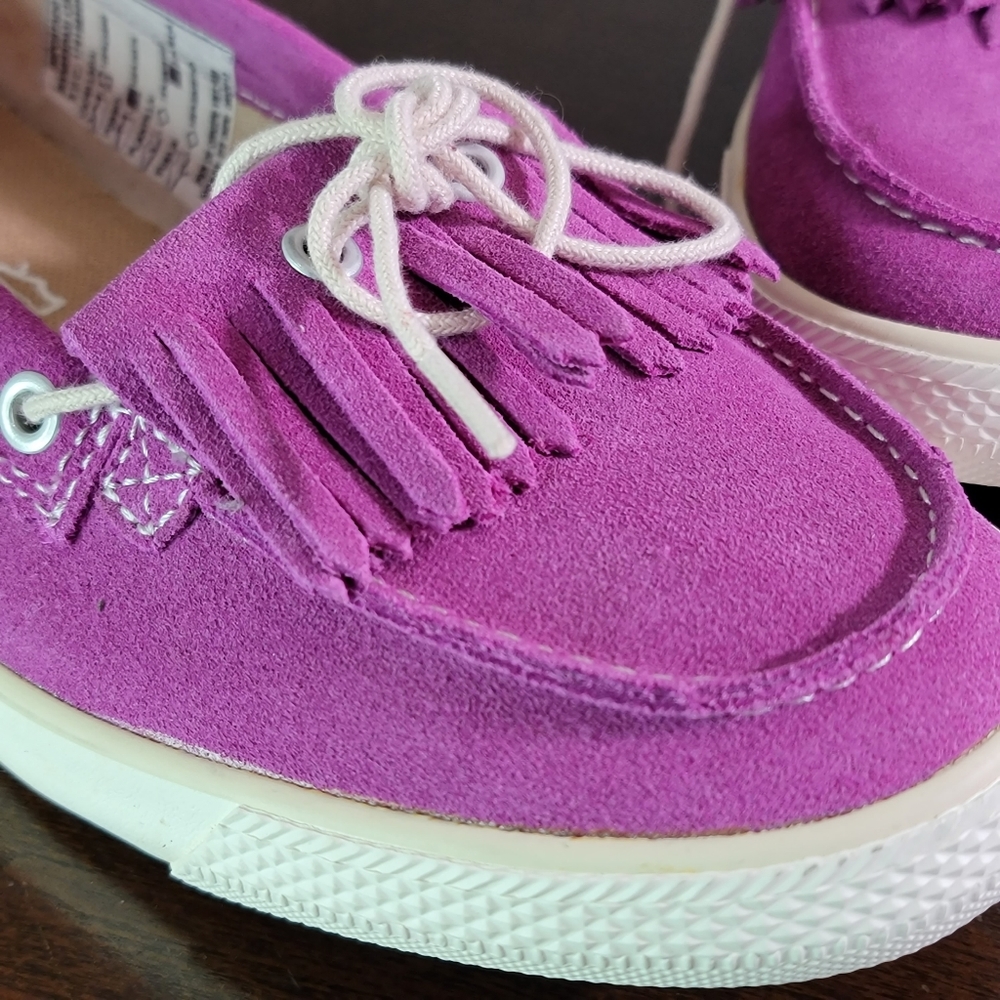 Converse Chuck Taylor Women's Boat Penny Moccasins Loafers Shoes Size 8 Suede - Picture 6 of 8